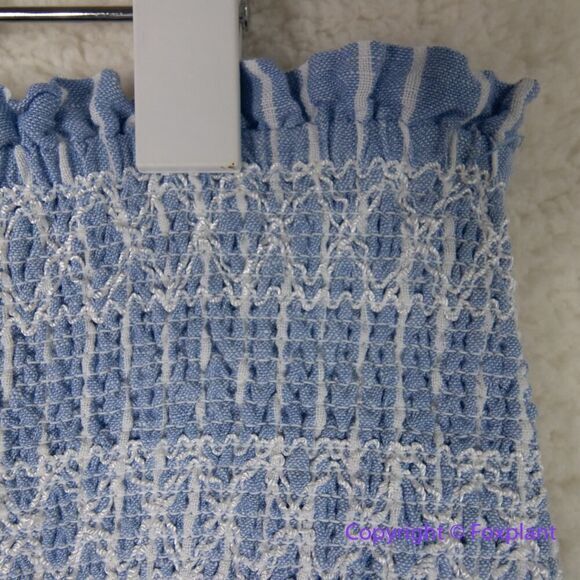 New! Anthropologie Maeve Smocked Linen Mini Skirt, size XL - Picture 7 of 14